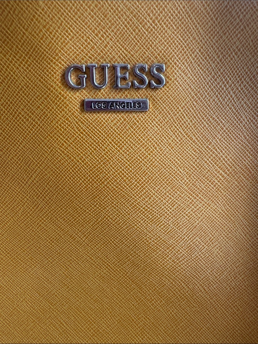 GUESS Mustard Tote with Logo Charm - Picture 3 of 8